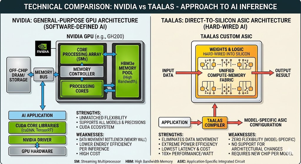 硅片上的“通用厨房” vs “预制菜工厂”：NVIDIA 与 Taalas 的技术大考